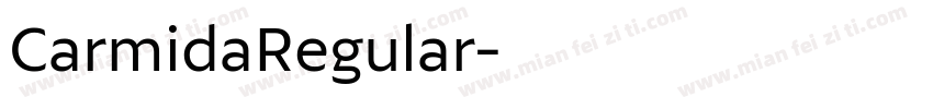 CarmidaRegular字体转换