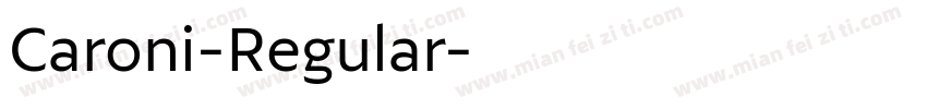 Caroni-Regular字体转换
