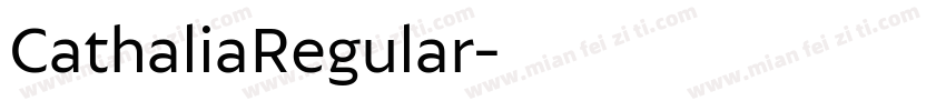 CathaliaRegular字体转换