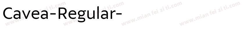 Cavea-Regular字体转换