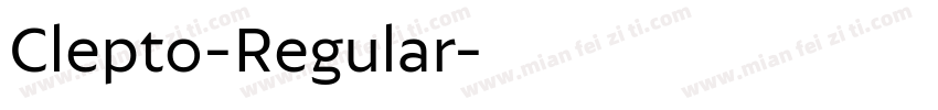 Clepto-Regular字体转换 Clepto-Regular字体转换