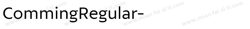CommingRegular字体转换