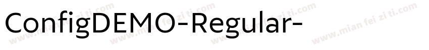 ConfigDEMO-Regular字体转换