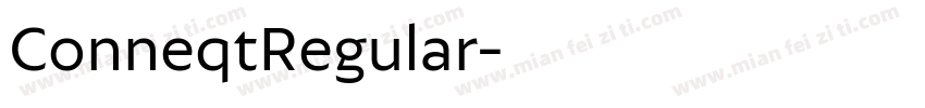 ConneqtRegular字体转换