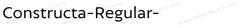 Constructa-Regular字体转换