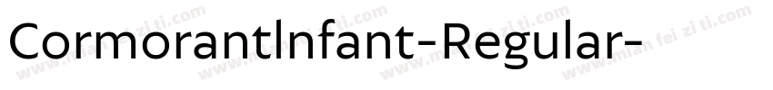 Cormorantlnfant-Regular字体转换