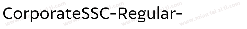 CorporateSSC-Regular字体转换