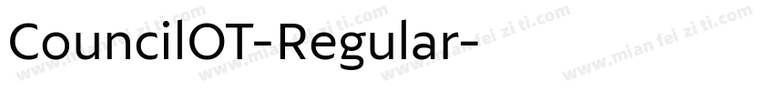CouncilOT-Regular字体转换
