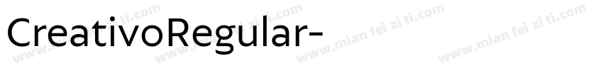 CreativoRegular字体转换