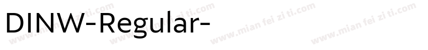 DINW-Regular字体转换