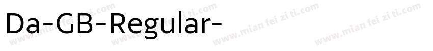 Da-GB-Regular字体转换