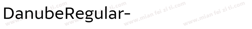 DanubeRegular字体转换