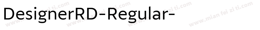 DesignerRD-Regular字体转换