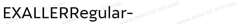 EXALLERRegular字体转换