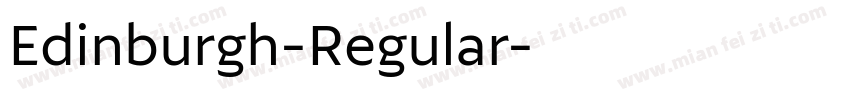 Edinburgh-Regular字体转换