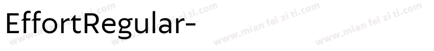 EffortRegular字体转换