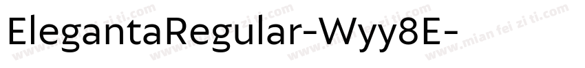 ElegantaRegular-Wyy8E字体转换