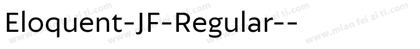 Eloquent-JF-Regular-字体转换