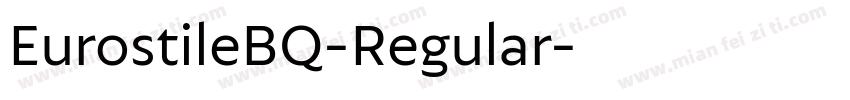 EurostileBQ-Regular字体转换