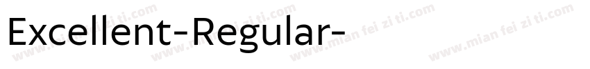 Excellent-Regular字体转换