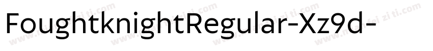 FoughtknightRegular-Xz9d字体转换