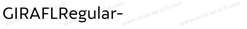 GIRAFLRegular字体转换