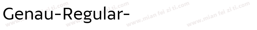 Genau-Regular字体转换
