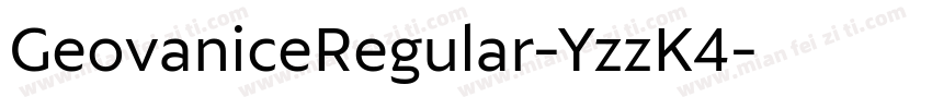 GeovaniceRegular-YzzK4字体转换