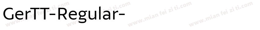 GerTT-Regular字体转换