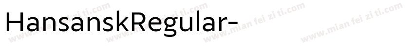 HansanskRegular字体转换