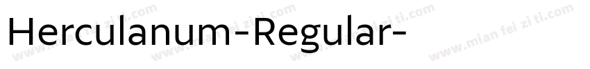 Herculanum-Regular字体转换