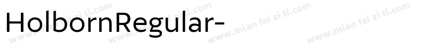 HolbornRegular字体转换