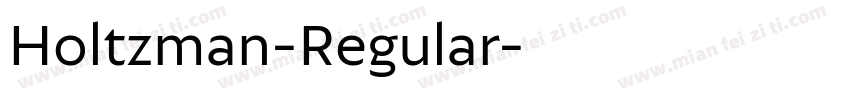 Holtzman-Regular字体转换