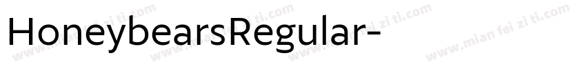 HoneybearsRegular字体转换