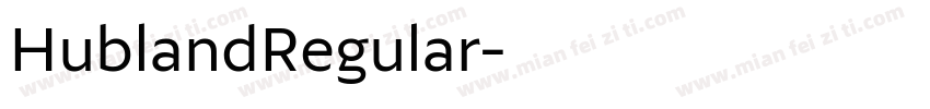 HublandRegular字体转换