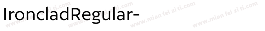 IroncladRegular字体转换
