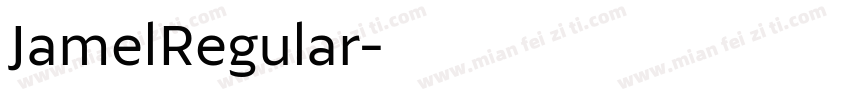 JamelRegular字体转换