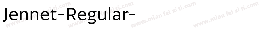 Jennet-Regular字体转换