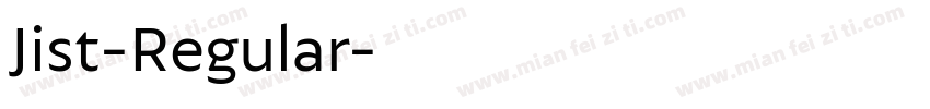 Jist-Regular字体转换