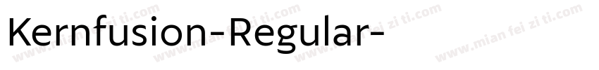 Kernfusion-Regular字体转换