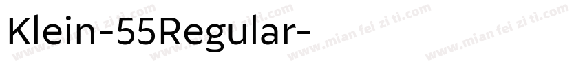 Klein-55Regular字体转换
