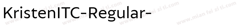 KristenITC-Regular字体转换