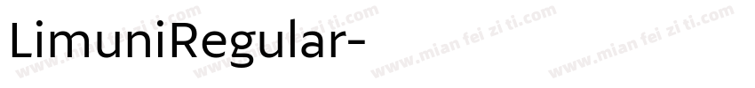 LimuniRegular字体转换