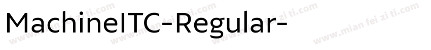 MachineITC-Regular字体转换