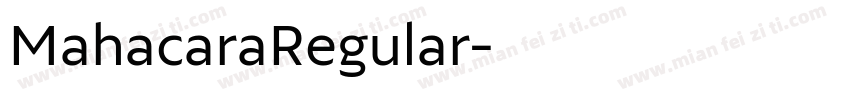 MahacaraRegular字体转换