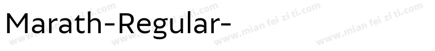 Marath-Regular字体转换