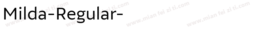Milda-Regular字体转换