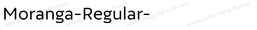 Moranga-Regular字体转换