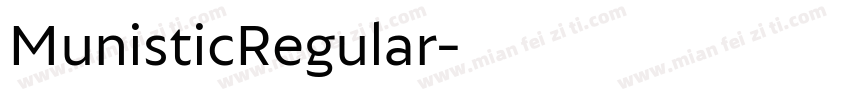 MunisticRegular字体转换