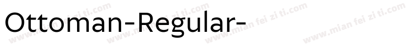 Ottoman-Regular字体转换